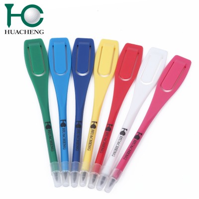 Colorful plastic golf pencil with logo printing