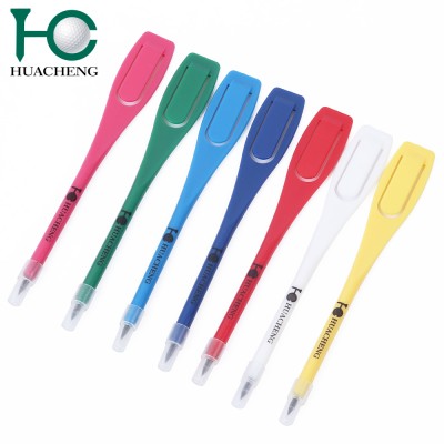 custom logo printed high quality plastic colored golf pencil set